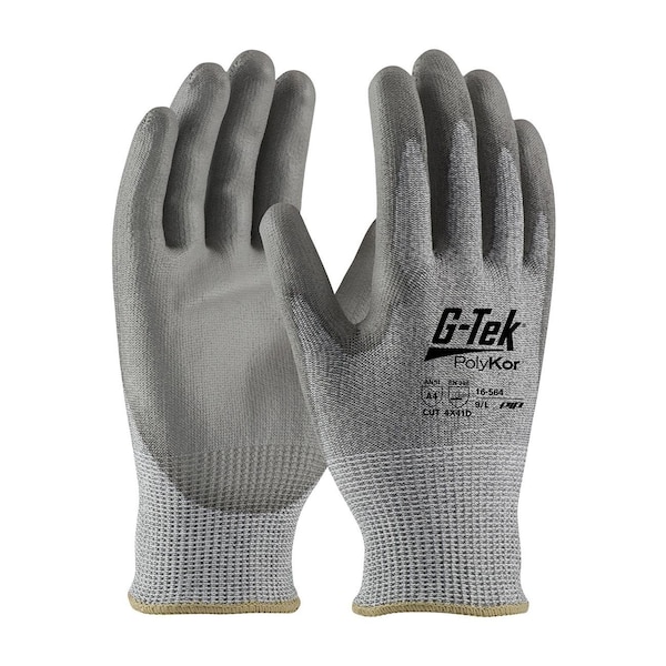 Pip 16-564S-VP PIP G-Tek PolyKor Glove, Knit Blended, Polyurethane Coated Palm & Fingers, S, PK12 16-564S-137677 - main